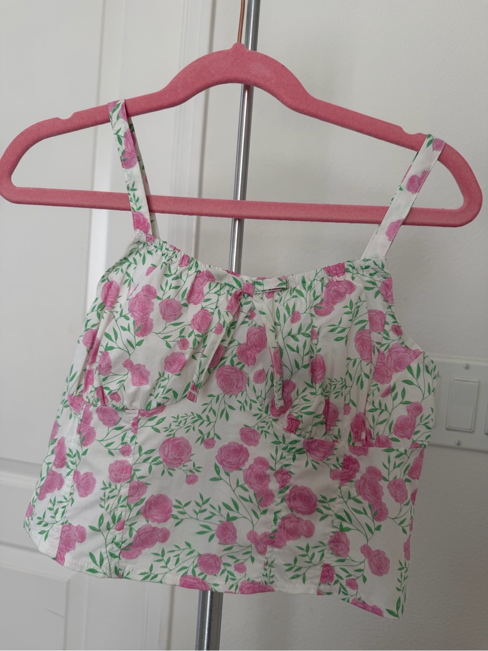 Freshman 1996 girls' floral cottagecore crop